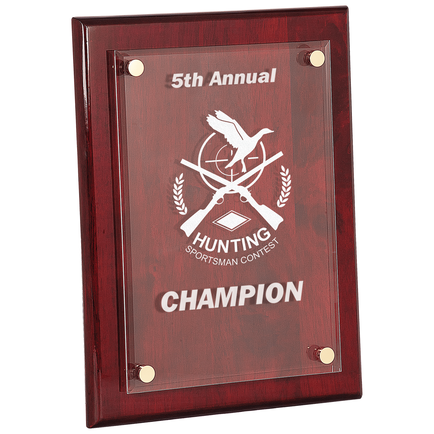 Floating Acrylic Rosewood Plaque 10.5" x 13" / Rosewood