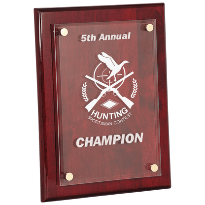 Floating Acrylic Rosewood Plaque 10.5" x 13" / Rosewood