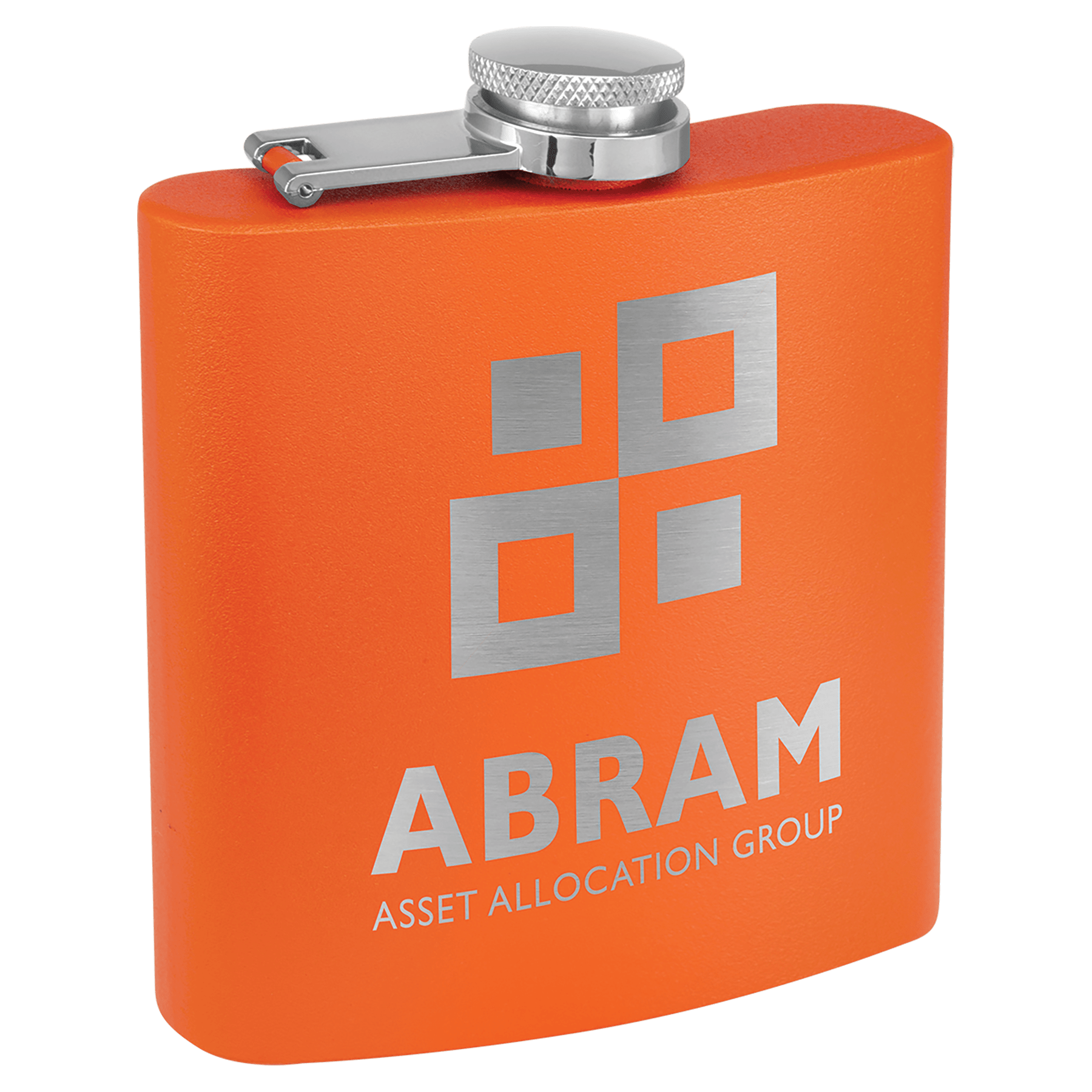 Flask 6 oz. - 3.625" x 4.375" / Orange