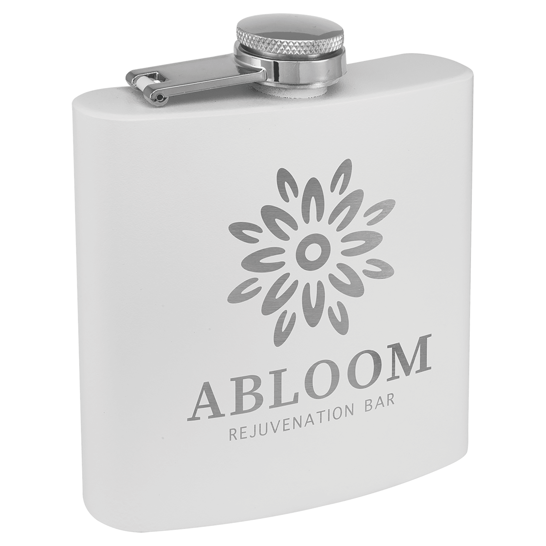 Flask 6 oz. - 3.625" x 4.375" / White