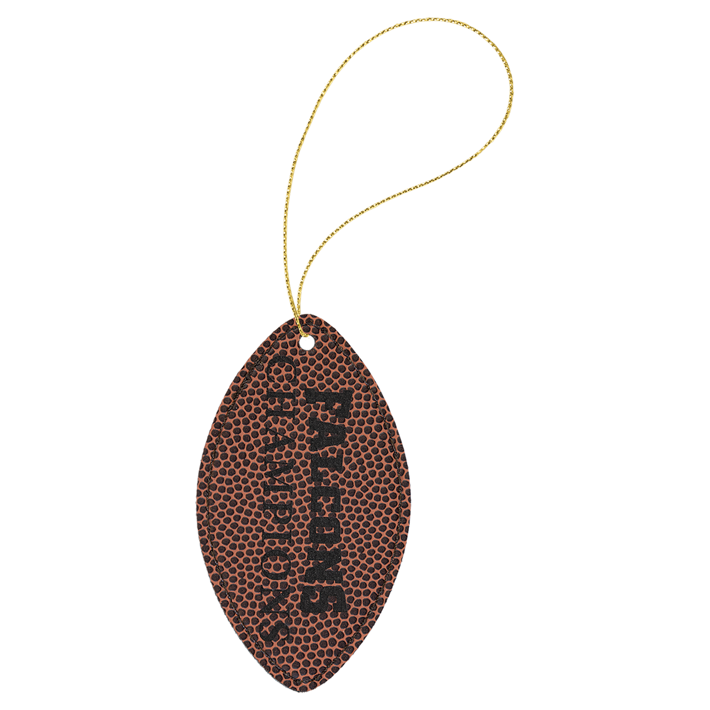 Leatherette Football Ornament 3.5" / Football
