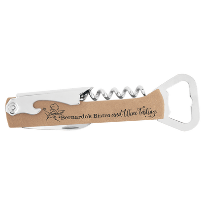 Wine Bottle Opener 5.25" / Light Brown