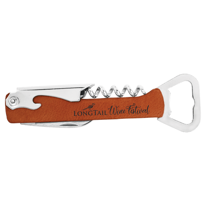 Wine Bottle Opener 5.25" / Rawhide