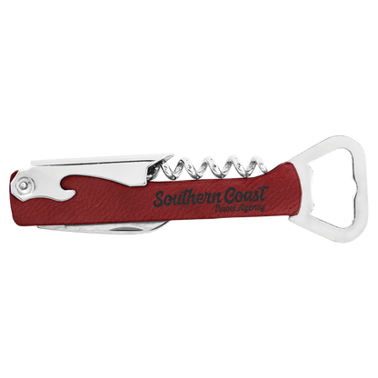 Wine Bottle Opener 5.25" / Burgundy