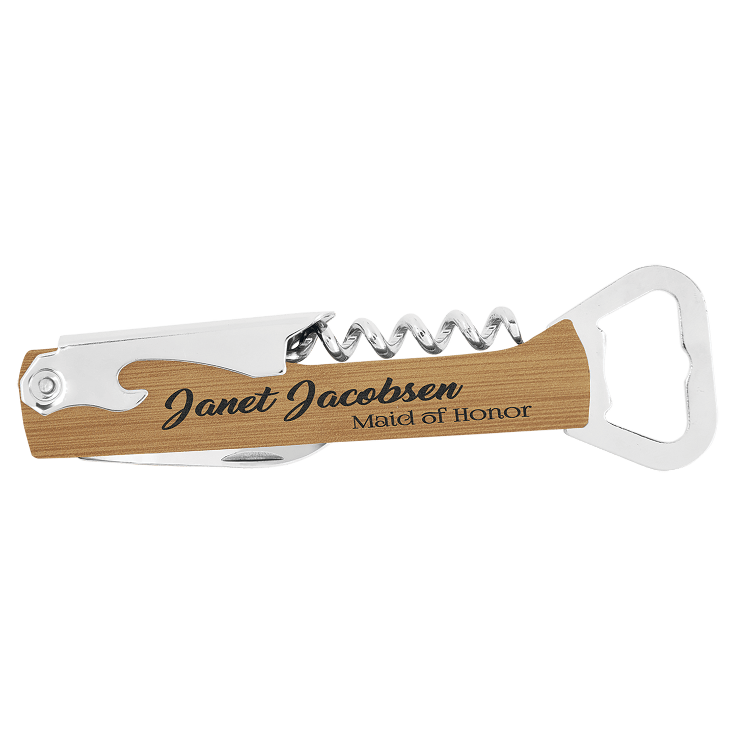 Wine Bottle Opener 5.25" / Bamboo
