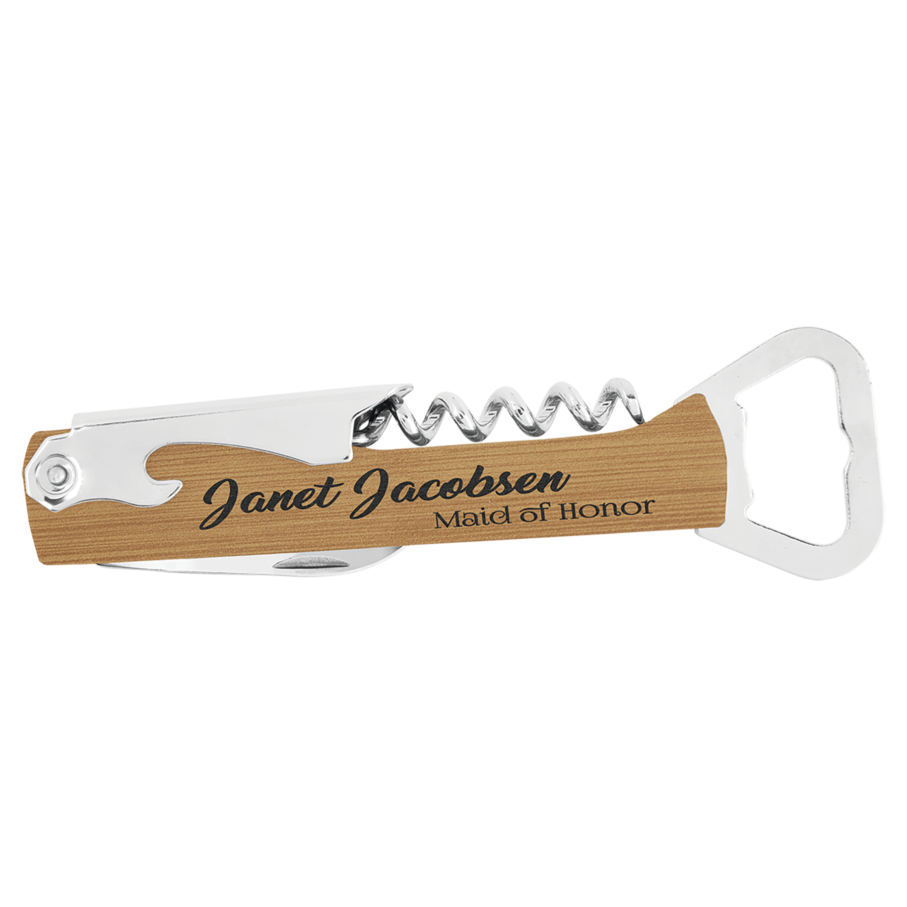 Wine Bottle Opener 5.25" / Bamboo