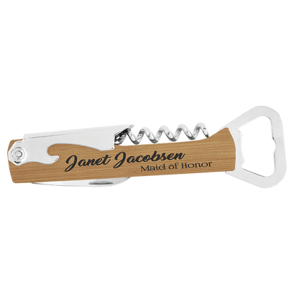 Wine Bottle Opener 5.25" / Bamboo