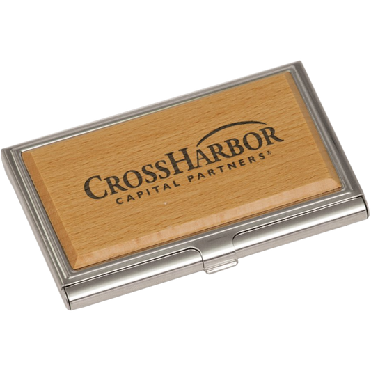 Wood Business Card Holder 3.75"(L) x 2.5"(H) x.5" thick / Maple