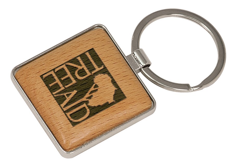 Wood Keychain Square