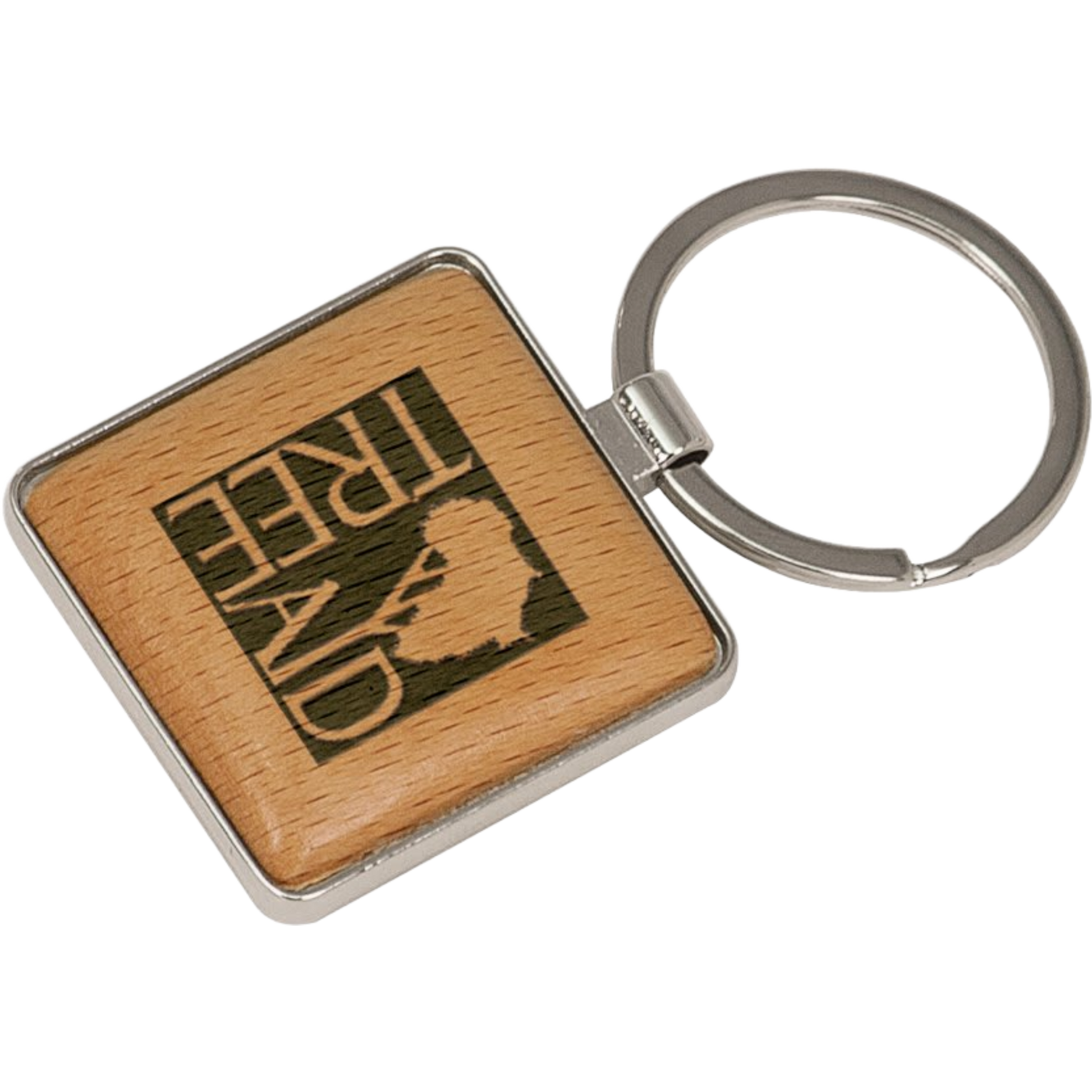 Wood Keychain 3" / Maple / Square
