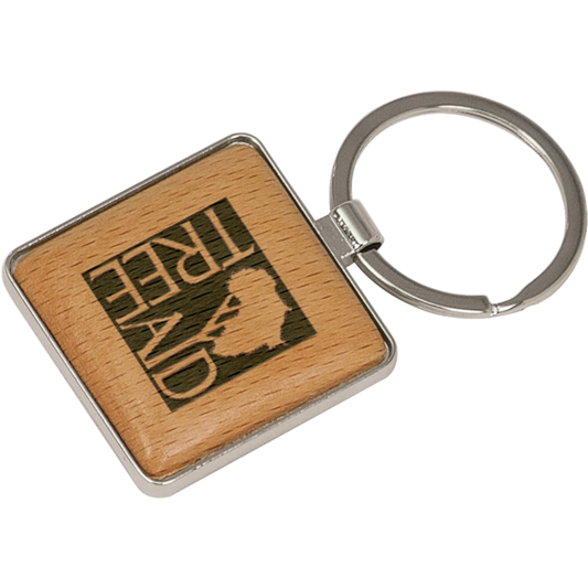 Wood Keychain 3" / Maple / Square