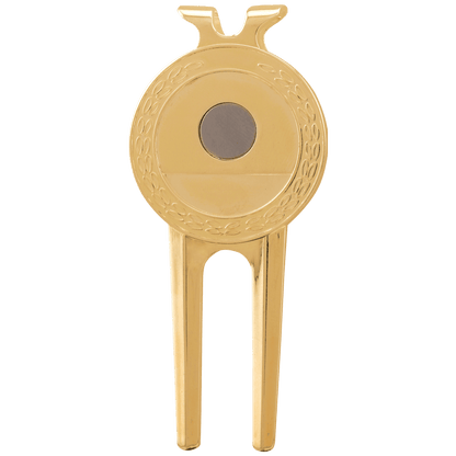 Golf Divet Repair Tool 1.5" x 3" / Gold