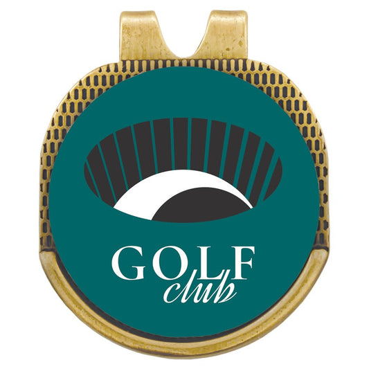 Hat Clip with Ball Marker 1" x 1.25" / Gold