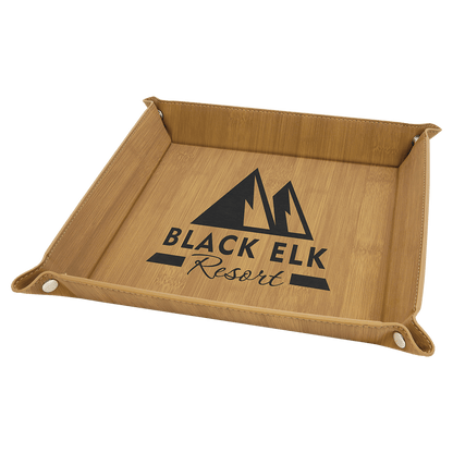 Folding Dice Tray Large / Bamboo