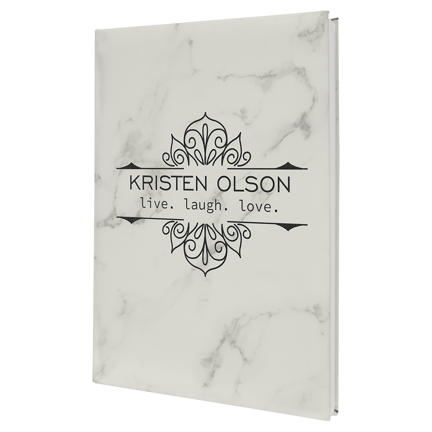 Journal 7" x 9.75" / White Marble