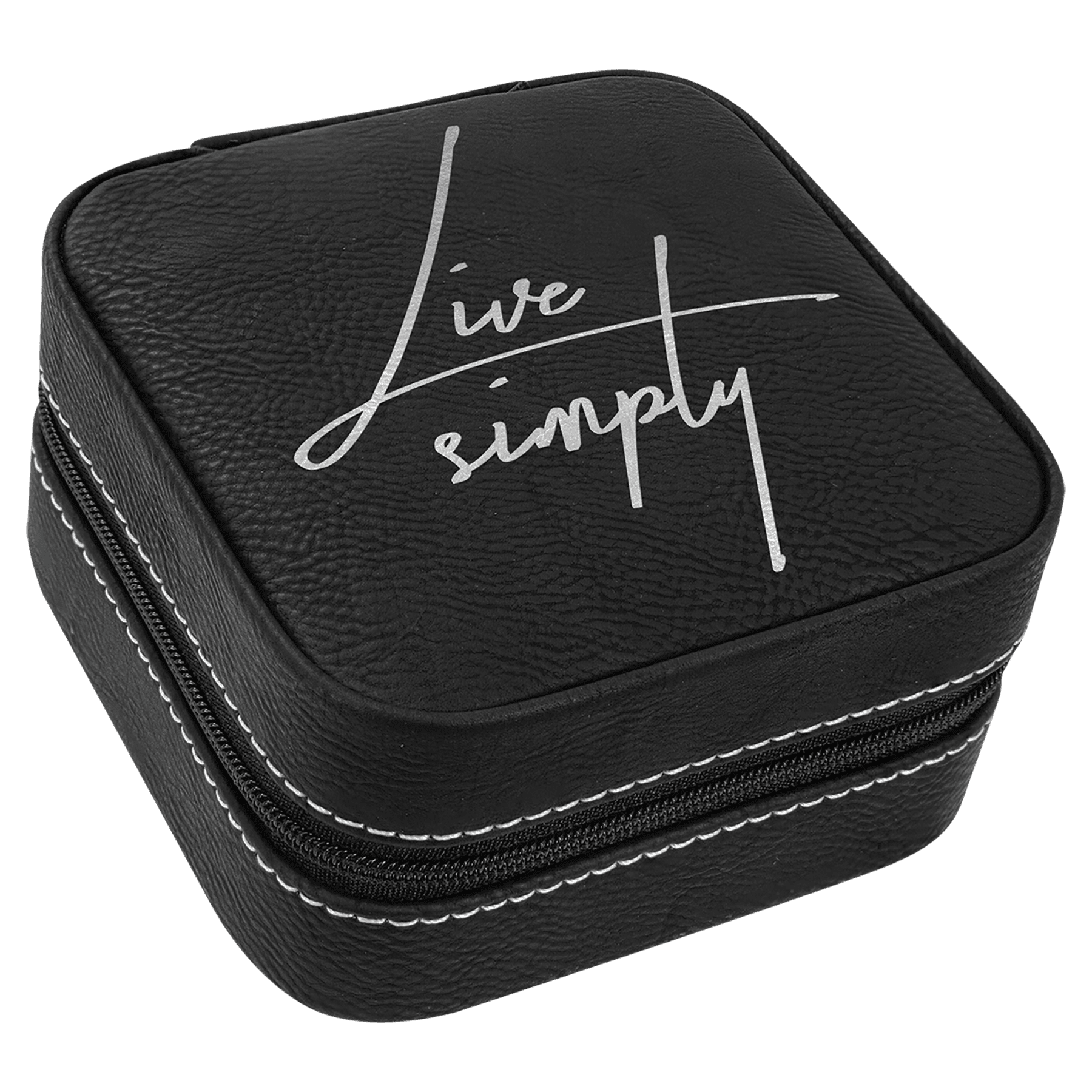 Jewelry Box (Small) 4" x 4" x  2" / Black
