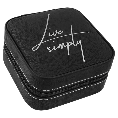 Jewelry Box (Small) 4" x 4" x  2" / Black