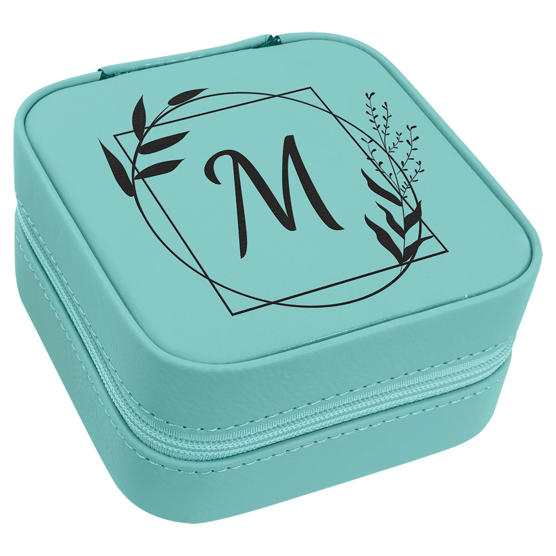 Jewelry Box (Small) 4" x 4" x  2" / Teal