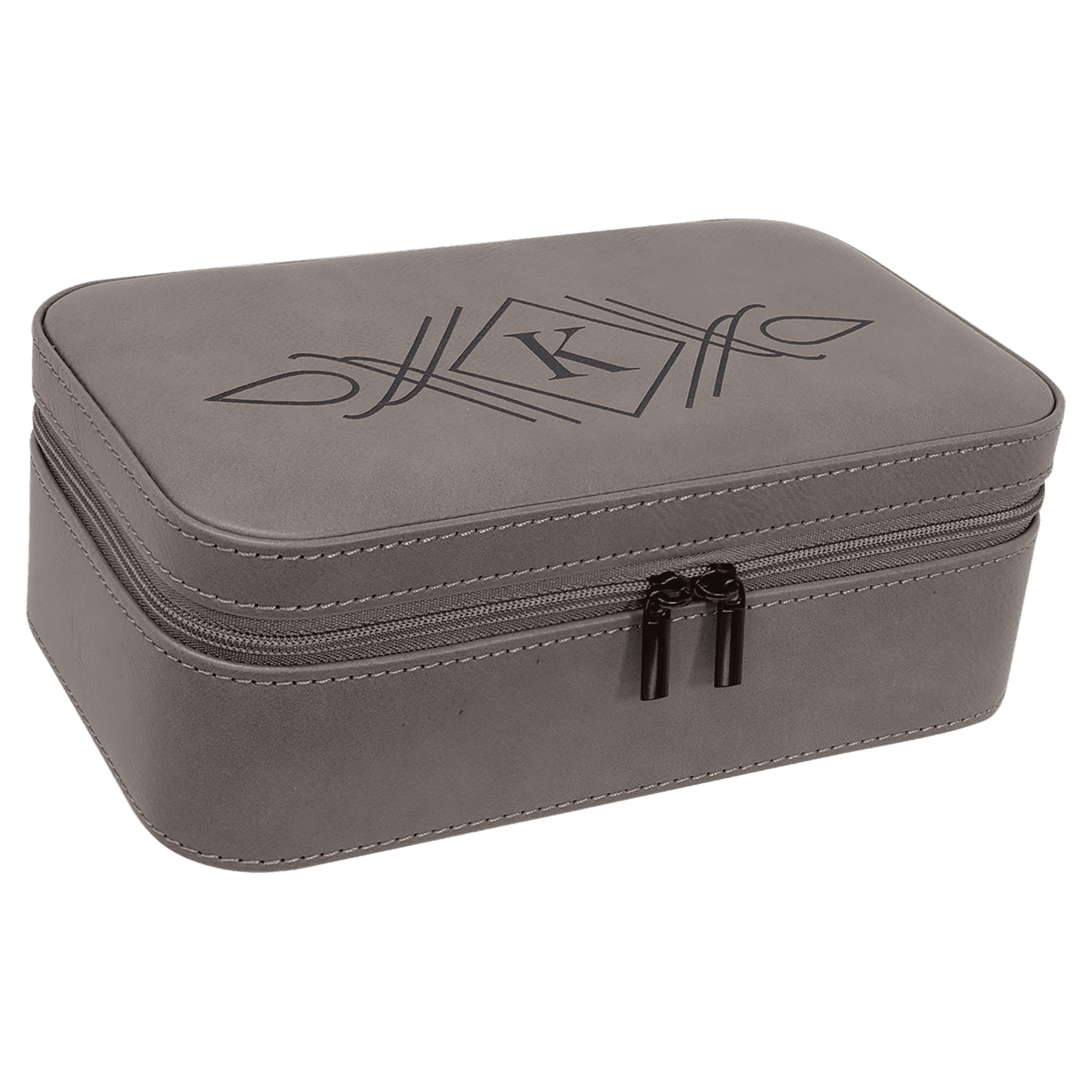 Jewelry Box 7.5" x 4.5" x 2.75" / Grey