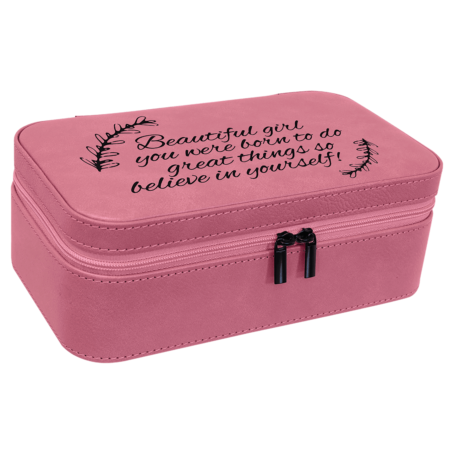 Jewelry Box 7.5" x 4.5" x 2.75" / Pink