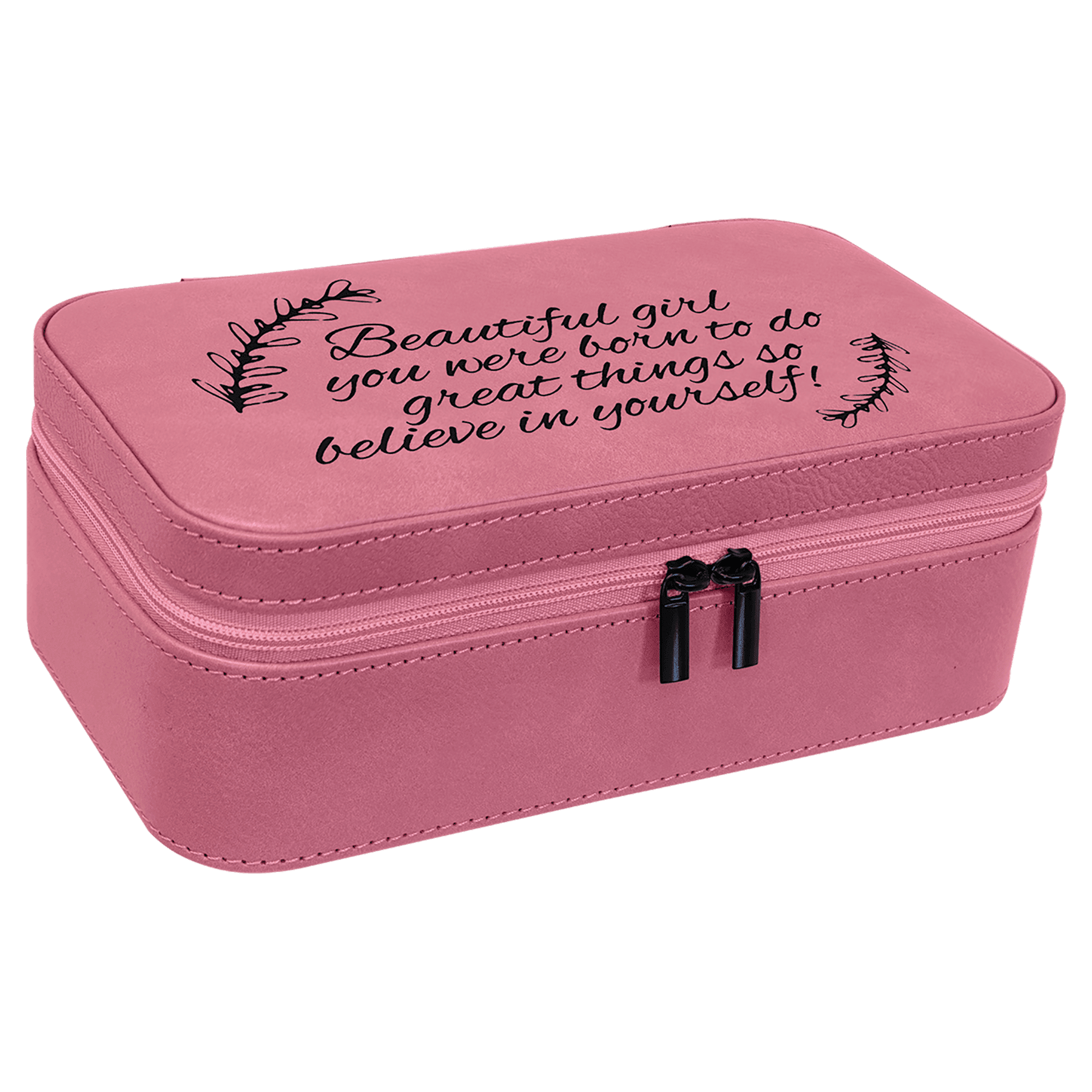 Jewelry Box 7.5" x 4.5" x 2.75" / Pink