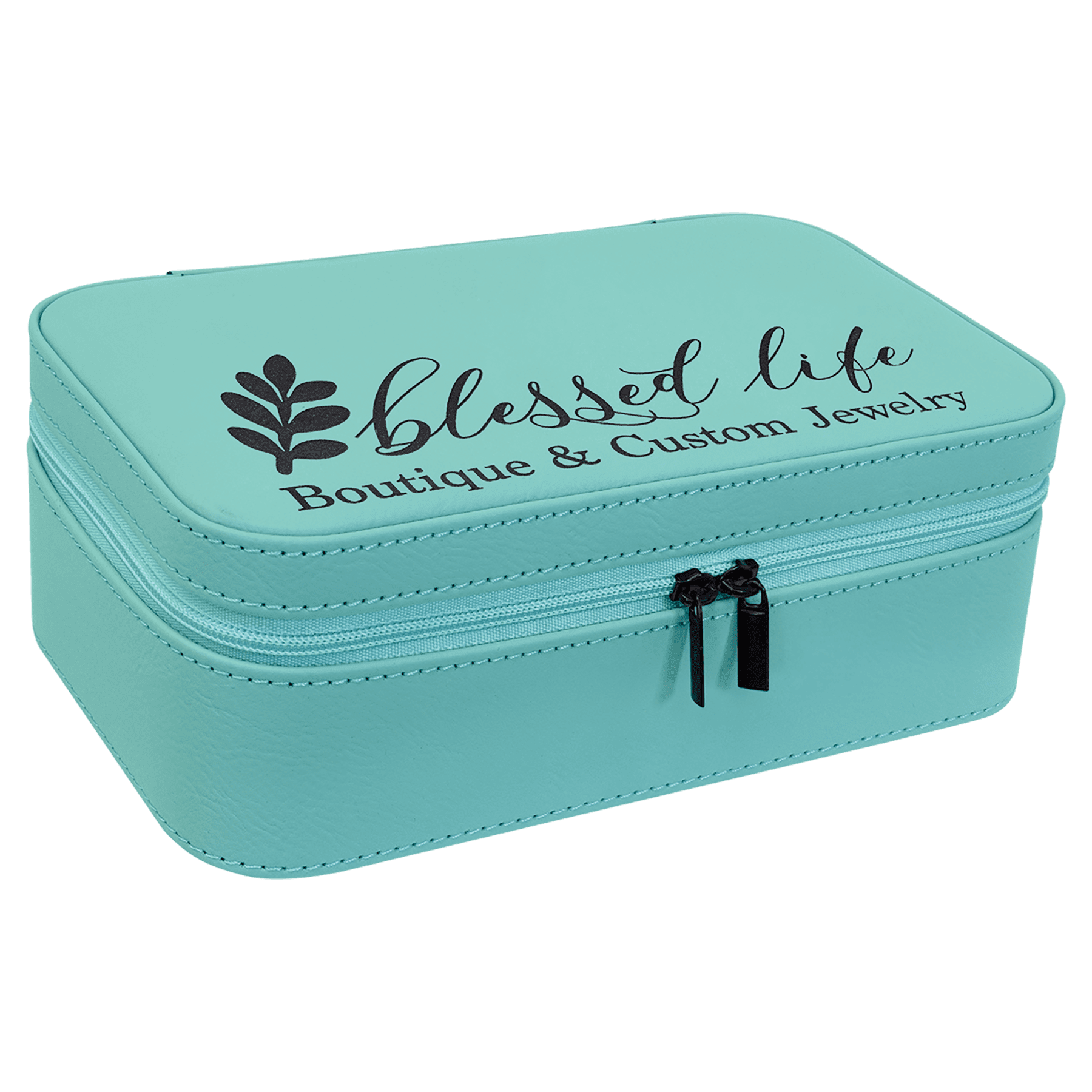 Jewelry Box 7.5" x 4.5" x 2.75" / Teal