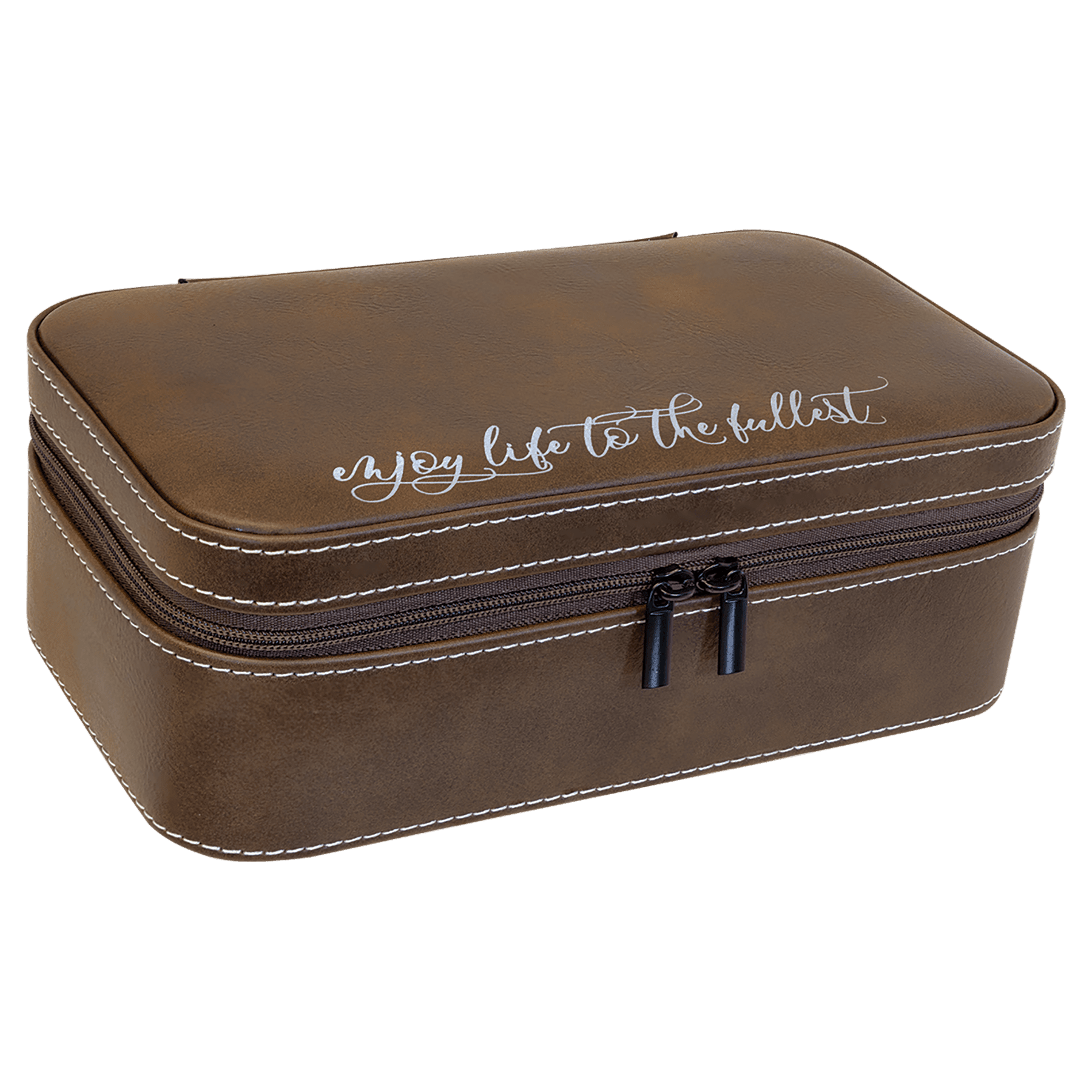Jewelry Box 7.5" x 4.5" x 2.75" / Rustic Brown