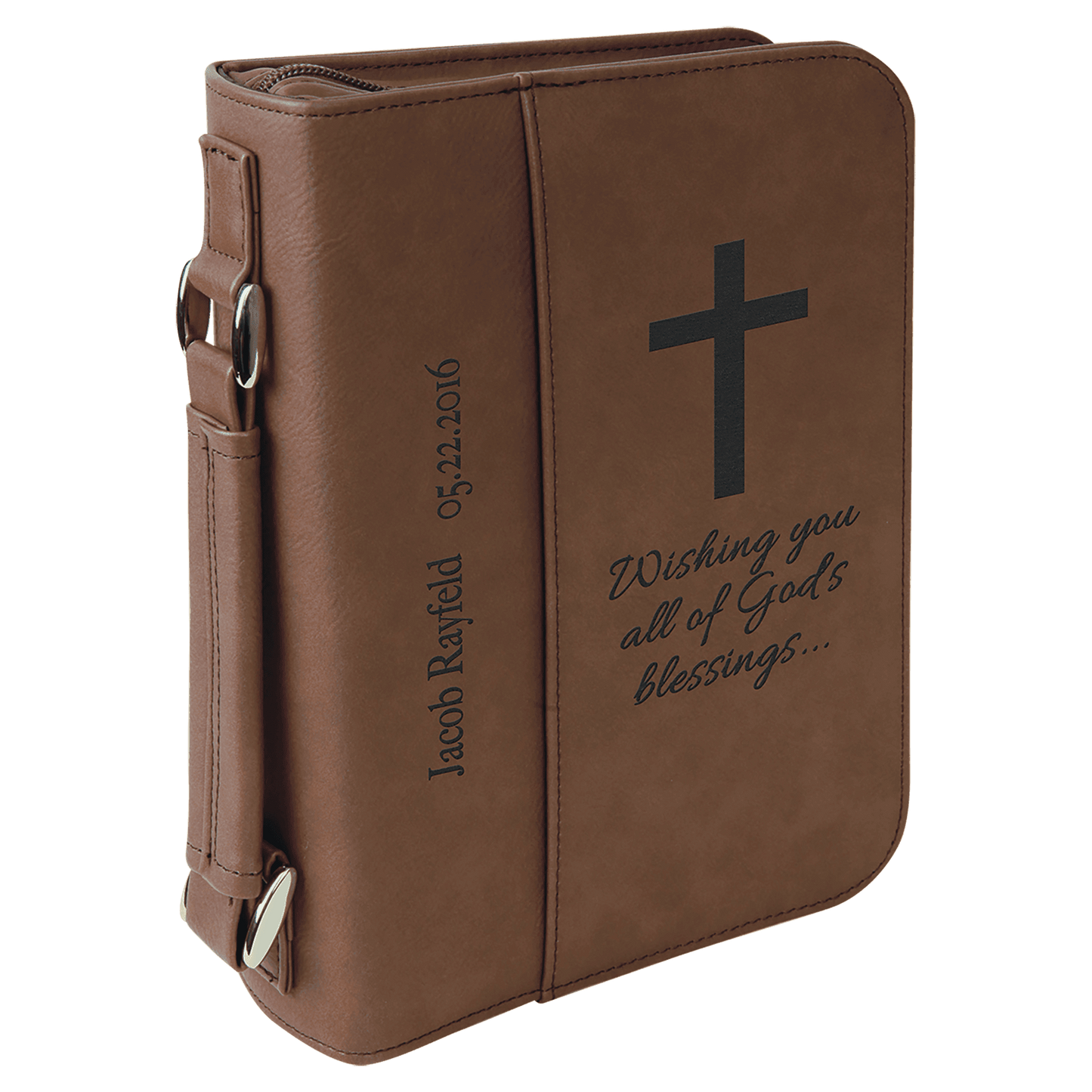 Bible Cover 6.75" x 9.25" x 2" / Dark Brown