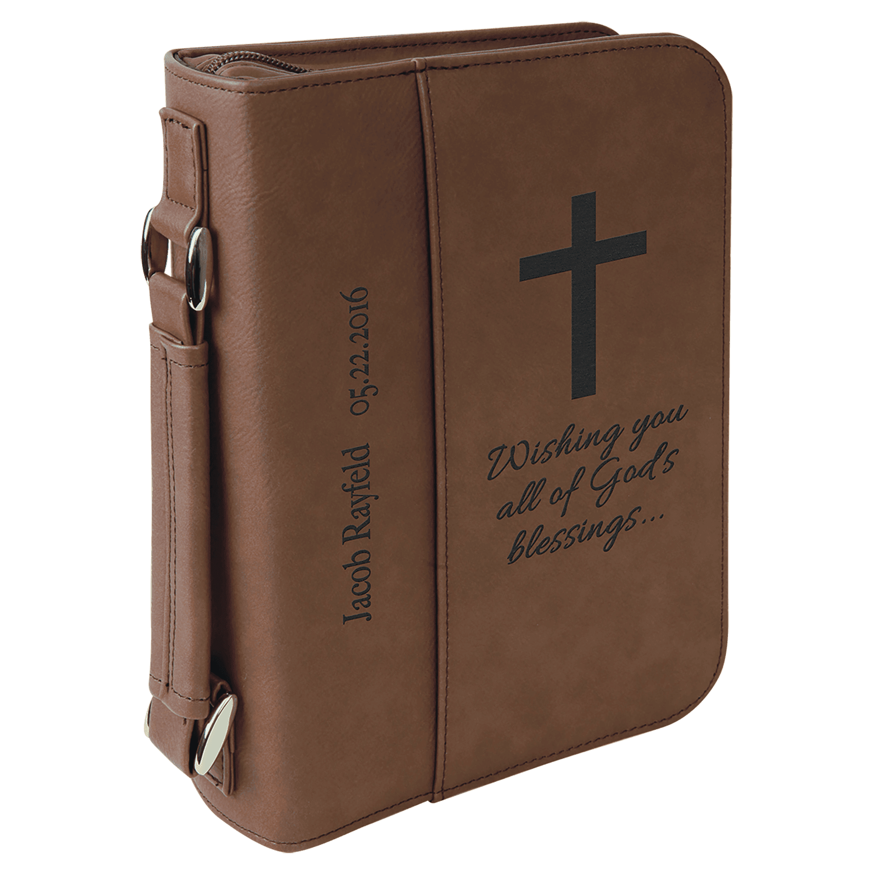 Bible Cover 6.75" x 9.25" x 2" / Dark Brown