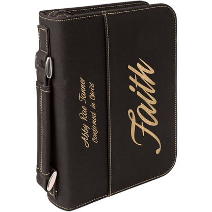 Bible Cover 6.75" x 9.25" x 2" / Black/Gold