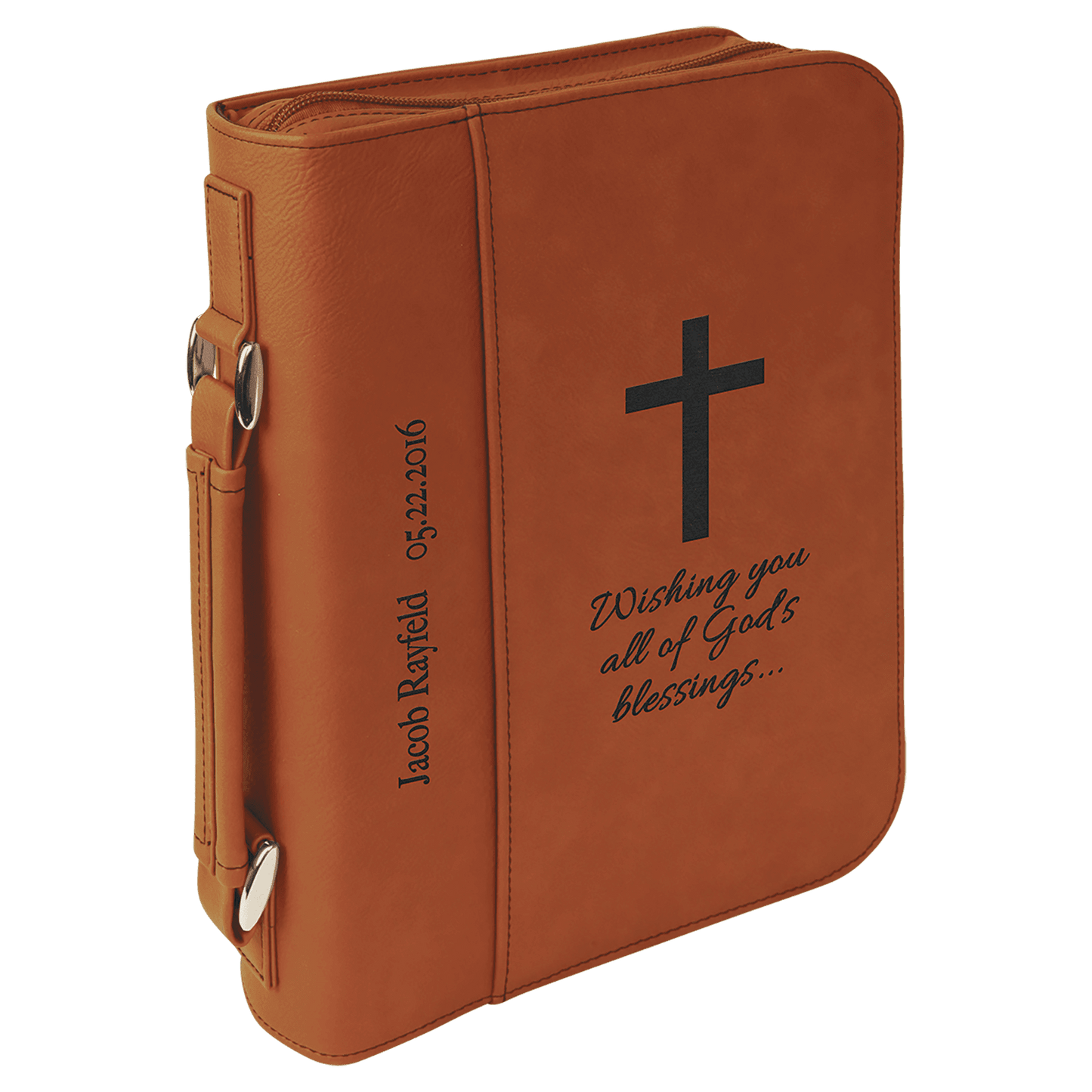 Bible Cover 7.5" x 10.75" x 2.75" / Rawhide