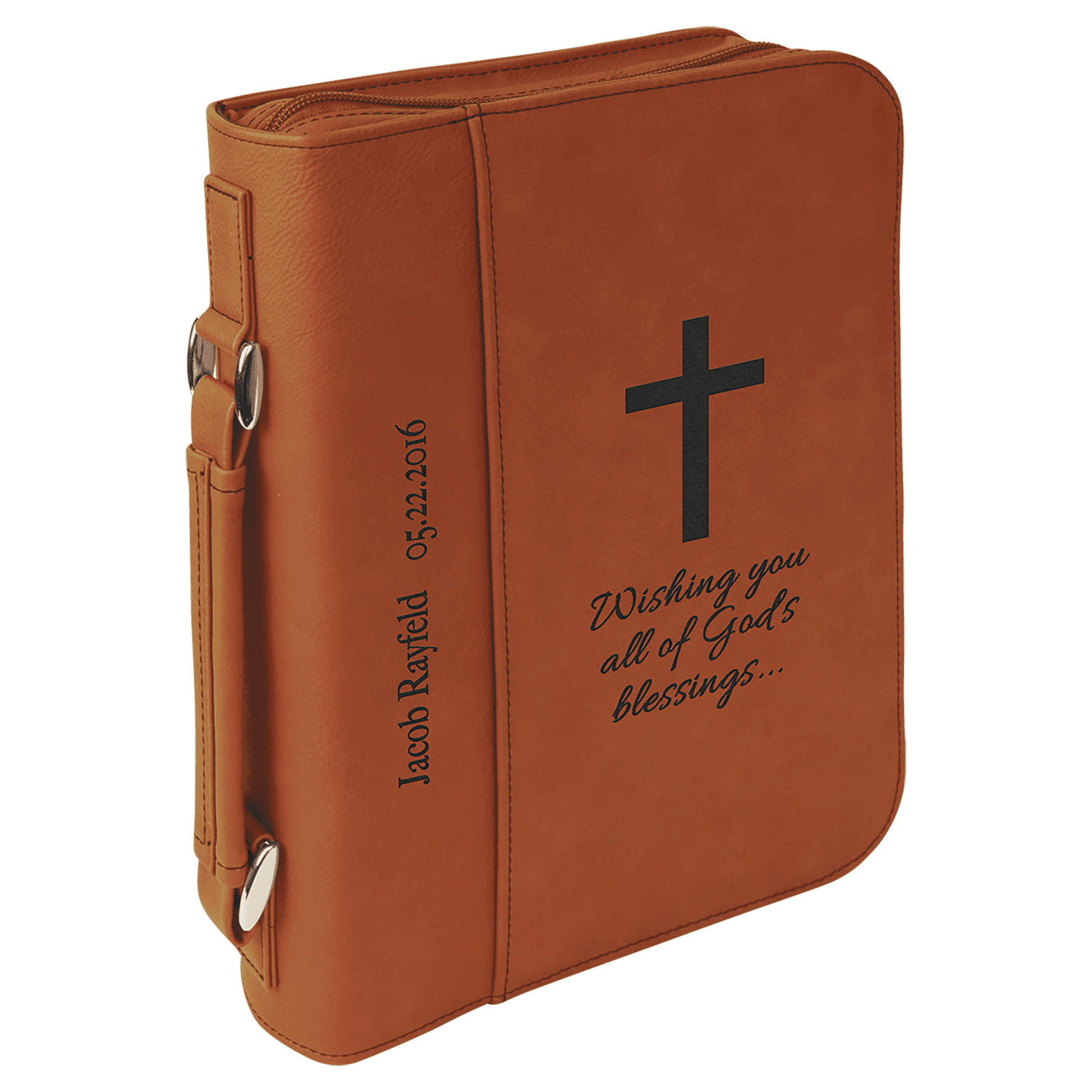 Bible Cover 7.5" x 10.75" x 2.75" / Rawhide