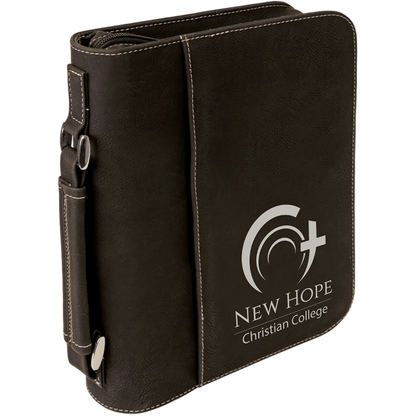 Bible Cover 7.5" x 10.75" x 2.75" / Black/Silver