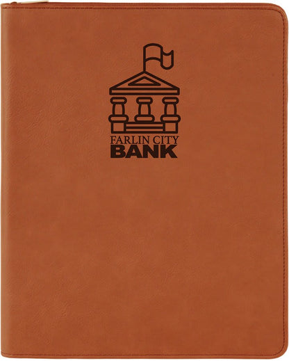 Potfolio with Zipper 9.5" x 12" / Rawhide