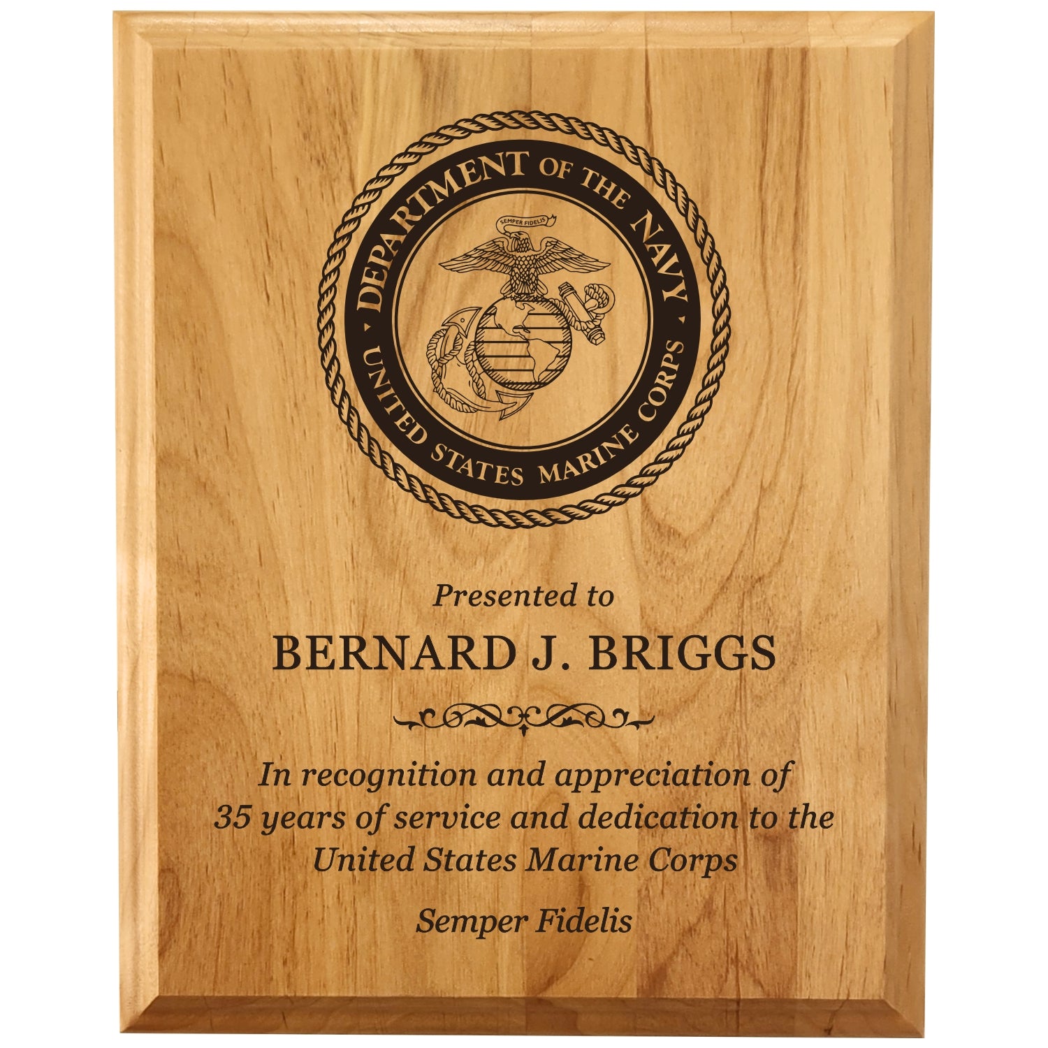 Genuine Red Alder Plaque 12" x 15" / Alder