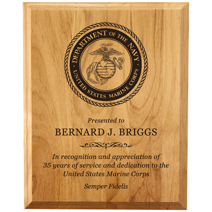 Genuine Red Alder Plaque 12" x 15" / Alder