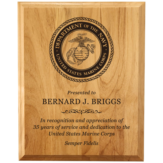 Genuine Red Alder Plaque 12" x 15" / Alder