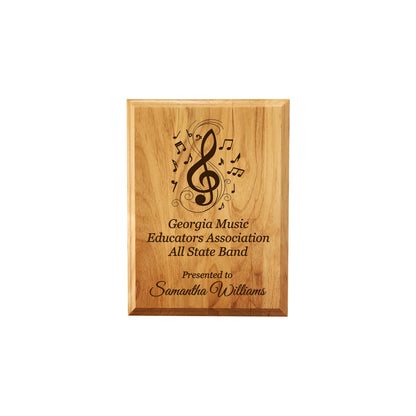 Genuine Red Alder Plaque 7" x 9" / Alder