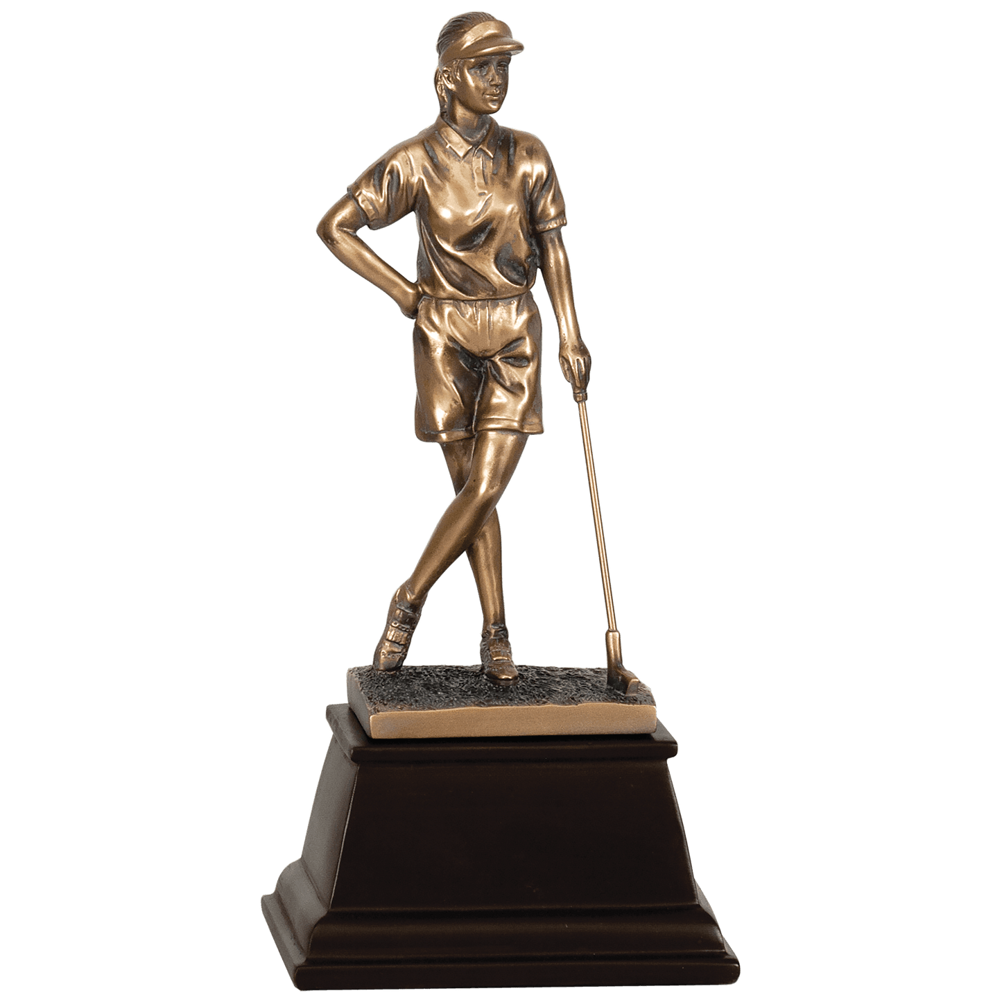 Bonze Golf Pose Female Award 9"