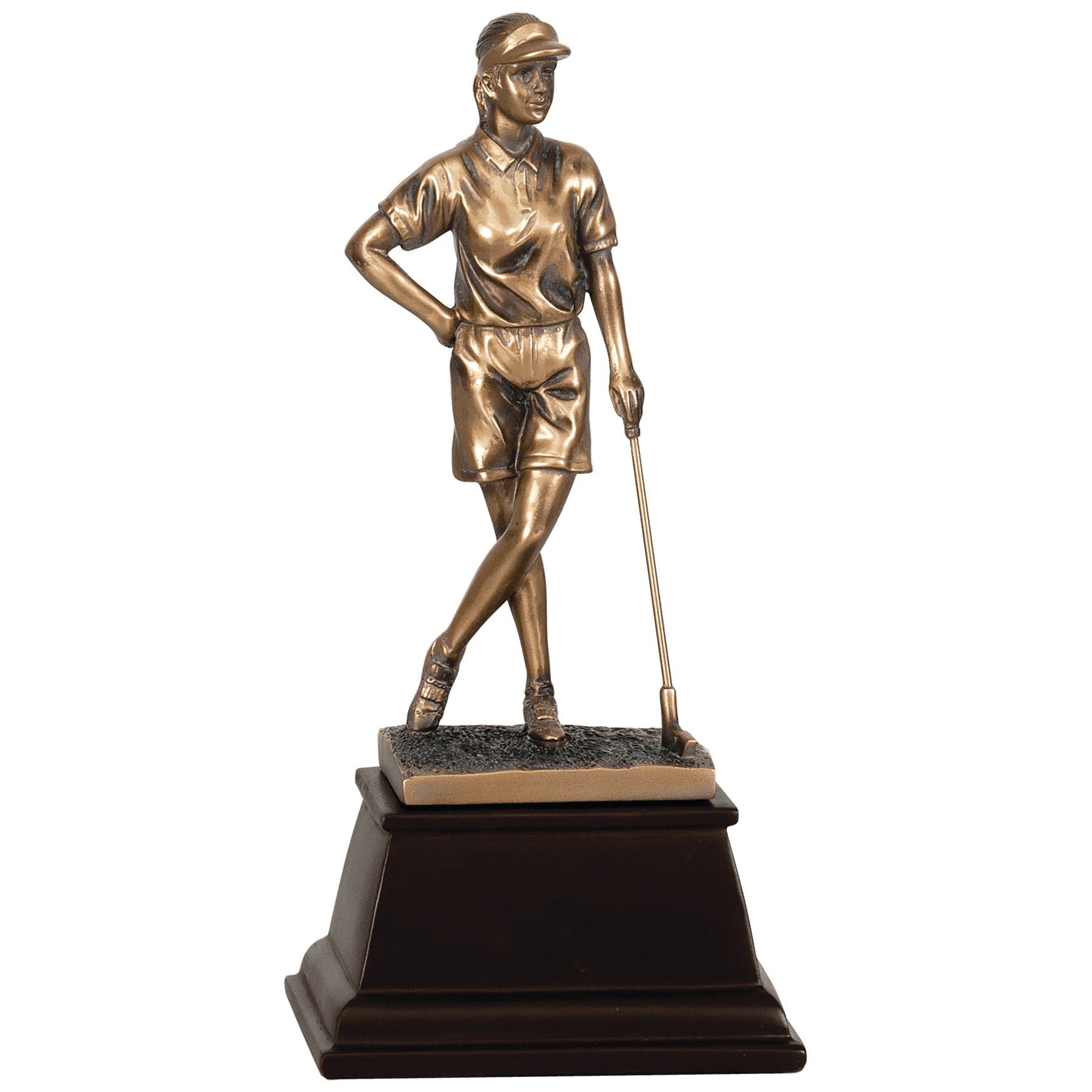 Bonze Golf Pose Female Award 9"