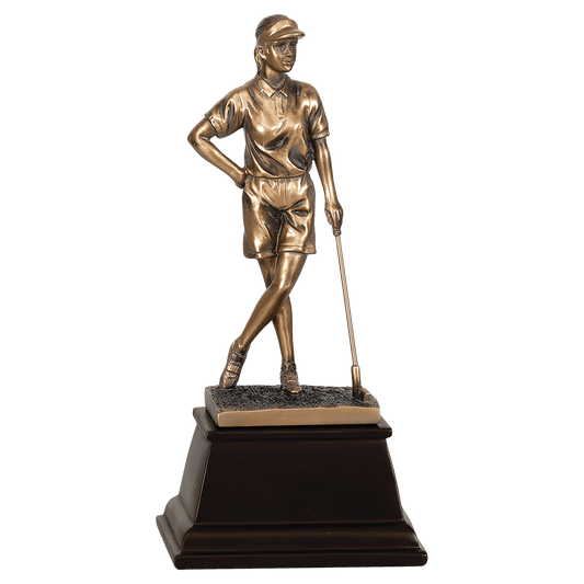 Bonze Golf Pose Female Award 13"