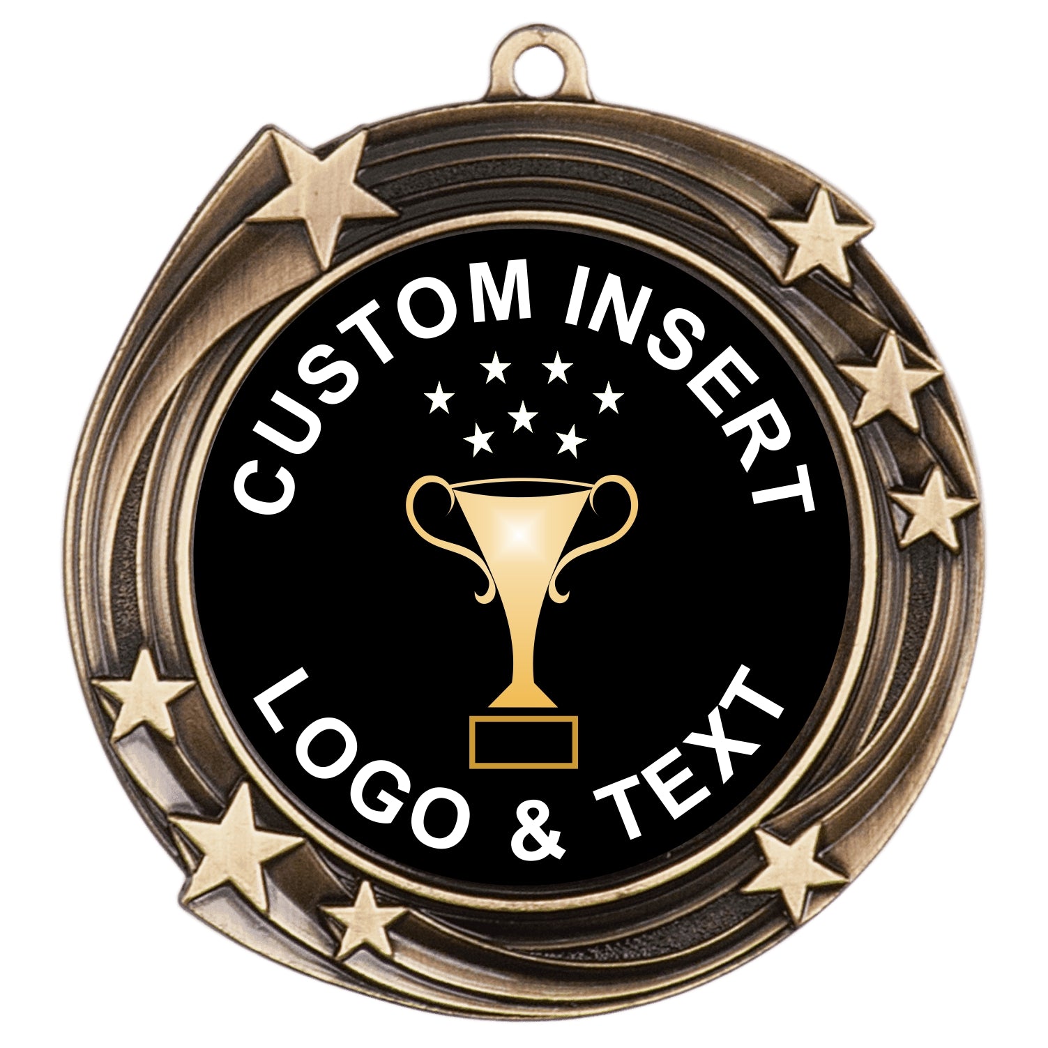 Galaxy  Custom Insert Medal 2.75" / Gold
