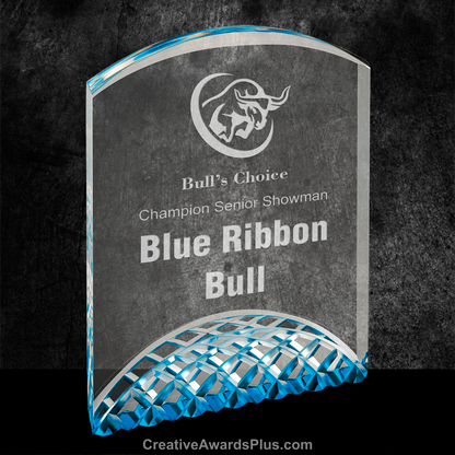 Horizon Acrylic Award 7" / Blue