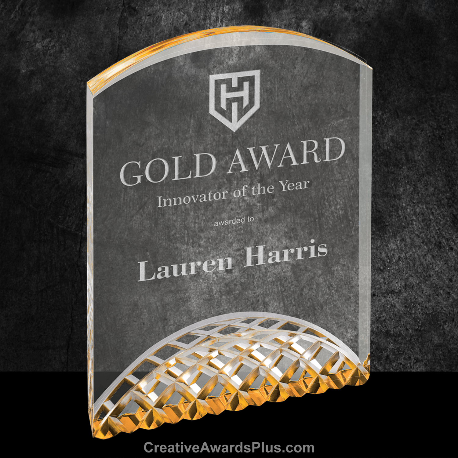 Horizon Acrylic Award 7" / Gold