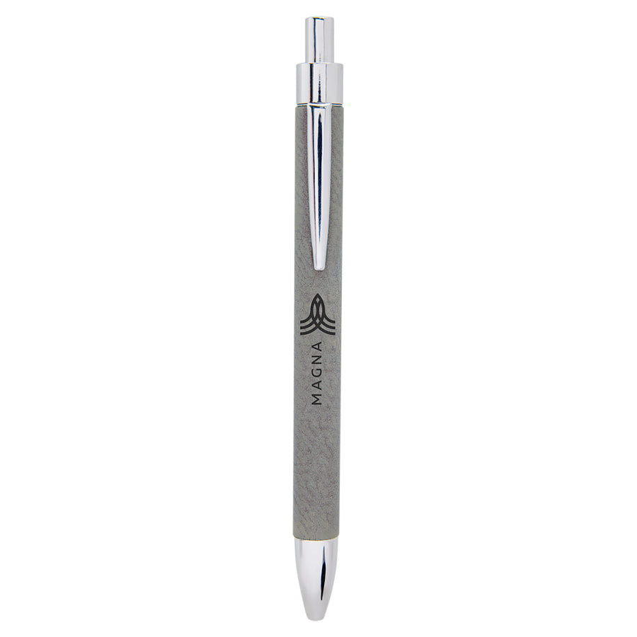 Leatherette Pen 5.3125" / Grey