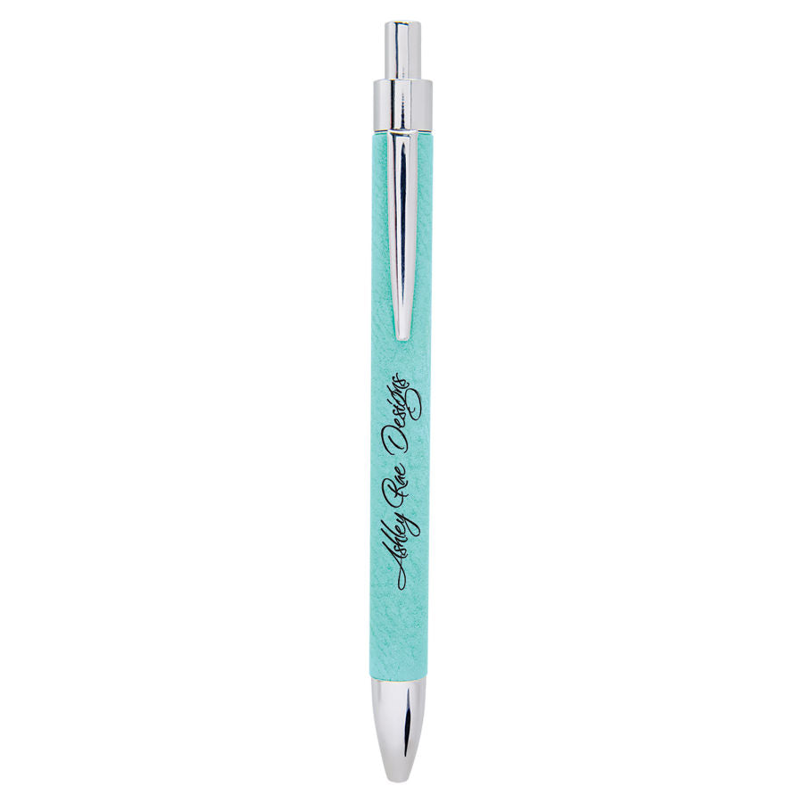 Leatherette Pen 5.3125" / Teal