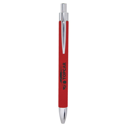 Leatherette Pen 5.3125" / Red