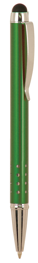 Pen with Stylus 5 1/8" / Green