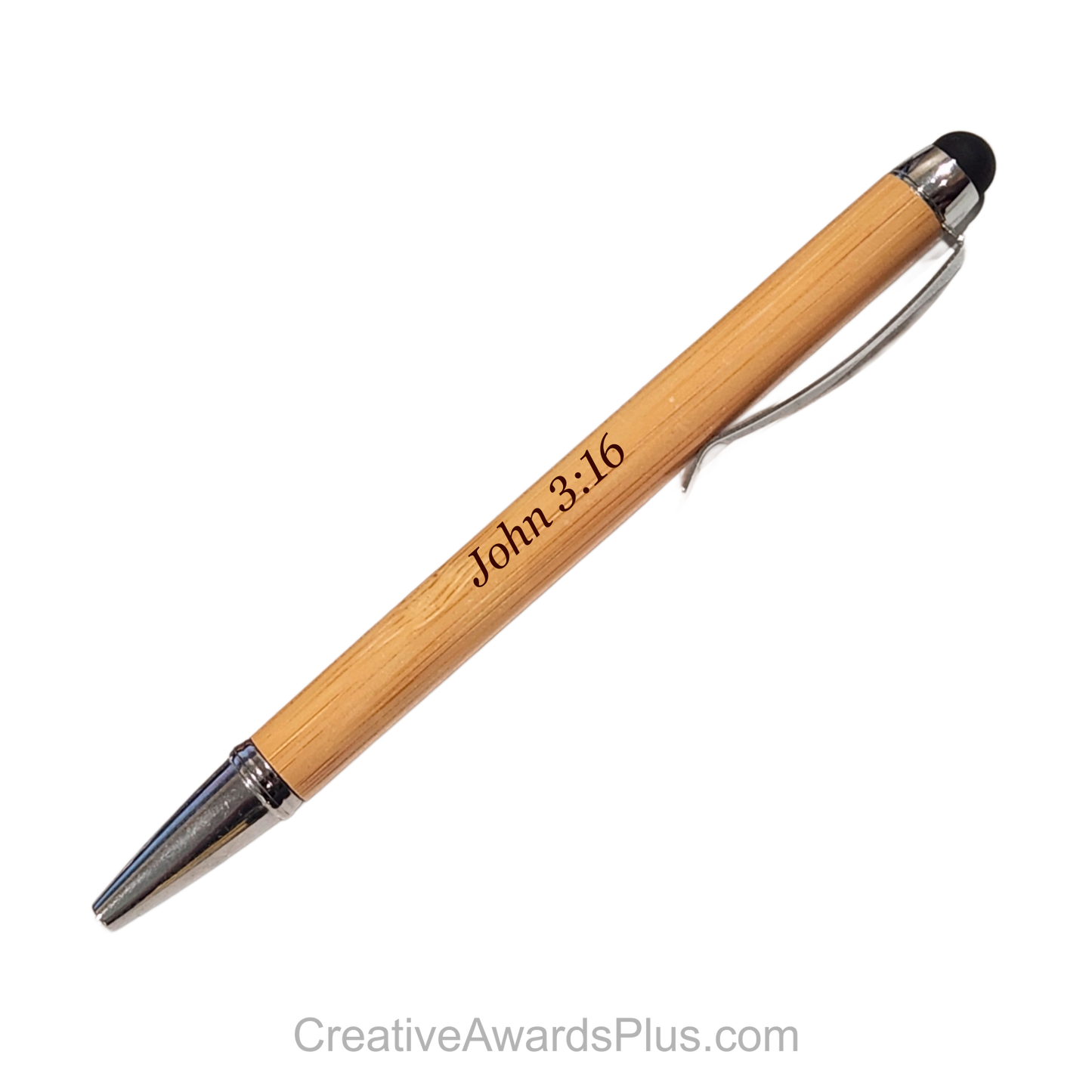 Bamboo Pen with Stylus 5 1/8"(L) x 3/8"(W) / Bamboo