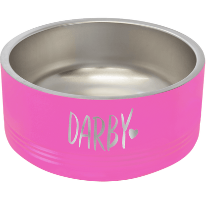 Pet Bowl 32 oz - 3" x 6.75" Diameter / Pink